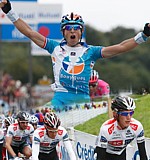 Andy Schleck pendant le Grand-prix Ouest-France 2008 gagn� par Pierrick Fedrigo